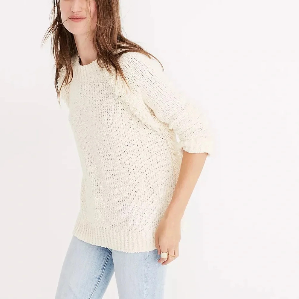 Madewell Loop-Edge Pullover Sweater Size Small - image 5